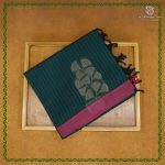 Rich Cotton Saree - Dark Teal Green SASC38855