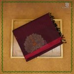 Rich Cotton Saree - Maroon SASC38856
