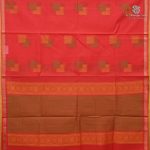 Rich Cotton Saree - Pinkish Peach SASC38857 - Image 3