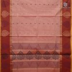 Rich Cotton Saree - Beigish Brown SASC38863 - Image 3