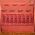 Rich Cotton Saree - Dual Shade Orange With Pink SASC38869 - Image 3