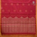 Rich Cotton Saree - Dark Red SASC38873 - Image 3