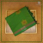 Rich Cotton Saree - Grass Green SASC38880