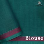 Rich Cotton Saree - Teal Green SASC38881 - Image 2