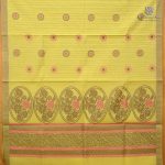 Rich Cotton Saree - Pale Yellow SASC38882 - Image 3