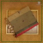 Rich Cotton Saree - Dark Beige SASC38886