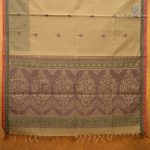 Rich Cotton Saree - Dark Beige SASC38886 - Image 3