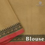 Rich Cotton Saree - Dark Beige SASC38886 - Image 2