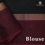 Rich Cotton Saree - Black SASC38887 - Image 2