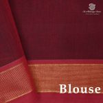 Rich Cotton Saree - Burgundy SASC38890 - Image 2