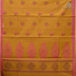 Rich Cotton Saree - Dark Mustard SASC38891 - Image 3