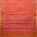 Rich Cotton Saree - Dual Shade Orange With Pink SASC38893 - Image 3