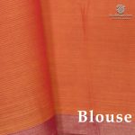 Rich Cotton Saree - Dual Shade Orange With Pink SASC38893 - Image 2