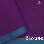 Rich Cotton Saree - Dark Purple SASC38899 - Image 2