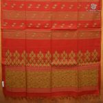Rich Cotton Saree - Red SASC38903 - Image 3