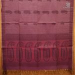 Rich Cotton Saree - Dual Shade Majenta SASC38904 - Image 3