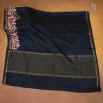 Fancy Tussar Sarees - Dark Midnight Blue SASFS38909 - Image 2