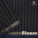 Fancy Tussar Sarees - Dark Midnight Blue SASFS38909 - Image 3