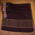 Fancy Tussar Sarees - Brownish Burgundy SASFS38908 - Image 2