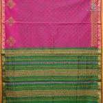 Semi Silk Cotton Printed Sarees – Majenta Pink SASPC38928 - Image 2