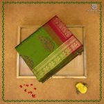 Semi Silk Cotton Printed Sarees – Dirty Green SASPC38929