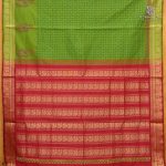 Semi Silk Cotton Printed Sarees – Dirty Green SASPC38929 - Image 2