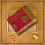Semi Silk Cotton Printed Sarees – Kumkum Red SASPC38930