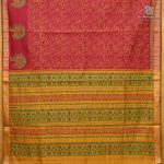 Semi Silk Cotton Printed Sarees – Kumkum Red SASPC38930 - Image 2