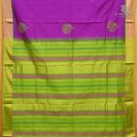 Semi Silk Cotton Printed Sarees – Indigo SASPC38931 - Image 2