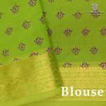 Semi Silk Cotton Printed Sarees – Indigo SASPC38931 - Image 3