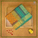 Semi Silk Cotton Printed Sarees – Mango Yellow SASPC38932