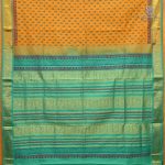 Semi Silk Cotton Printed Sarees – Mango Yellow SASPC38932 - Image 2