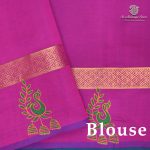 Semi Silk Cotton Printed Sarees – Dual Shade Green SASPC38935 - Image 3