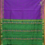 Semi Silk Cotton Printed Sarees – Indigo SASPC38936 - Image 2