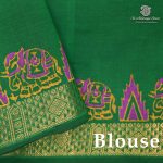 Semi Silk Cotton Printed Sarees – Indigo SASPC38936 - Image 3