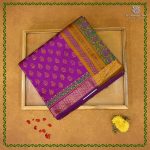 Semi Silk Cotton Printed Sarees – Dark Majenta SASPC38937