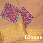 Semi Silk Cotton Printed Sarees – Red Orange SASPC38938 - Image 3