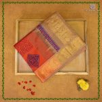 Semi Silk Cotton Printed Sarees – Red Orange SASPC38938
