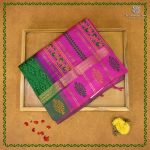 Semi Silk Cotton Printed Sarees – Forest Green SASPC38939