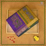 Semi Silk Cotton Printed Sarees – Dual Shade Violet SASPC38940