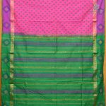 Semi Silk Cotton Printed Sarees – Dual Shade Rani Pink SASPC38946 - Image 2