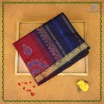 Semi Silk Cotton Printed Sarees – Maroon SASPC38951