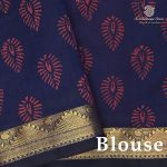 Semi Silk Cotton Printed Sarees – Maroon SASPC38951 - Image 3